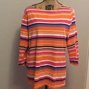 Multi-colored striped shirt